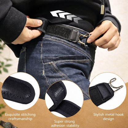 ElevateFinds-tactical metal hook elastic belt